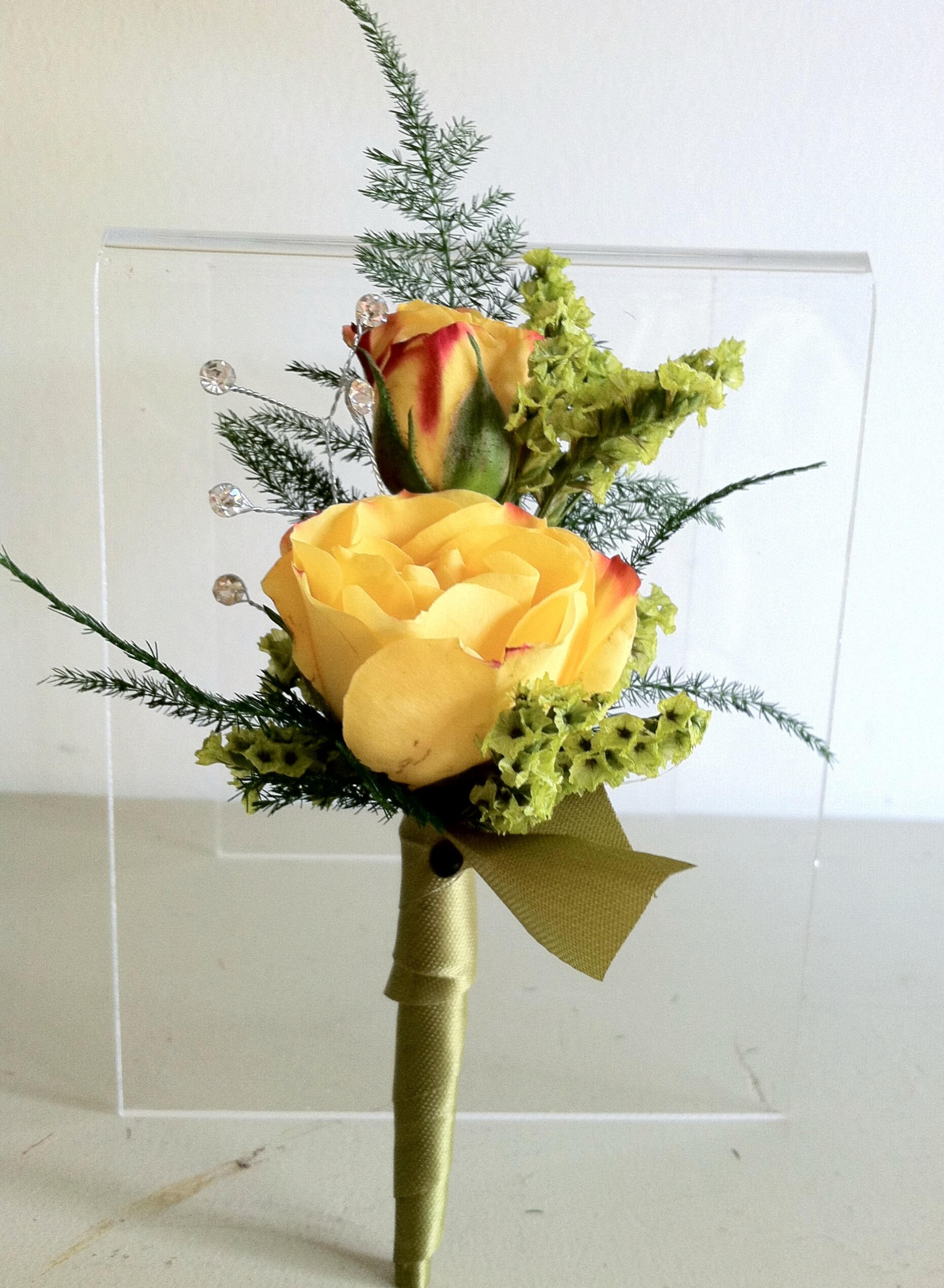 Boutonniere to match